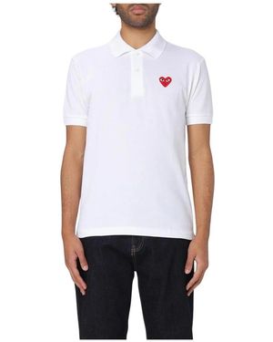 COMME DES GARÇONS PLAY Polo Shirts - Blanc