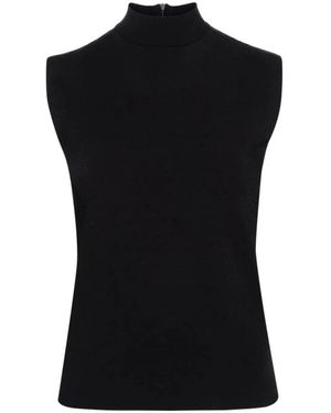 Plan C Sleeveless Tops - Negro