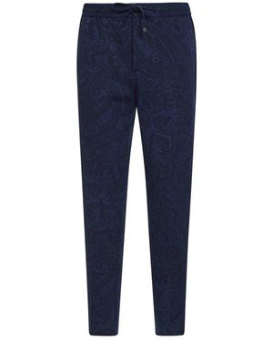 Etro Slim-Fit Trousers - Blue