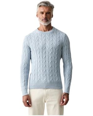 Hackett Round-Neck Knitwear - Azul