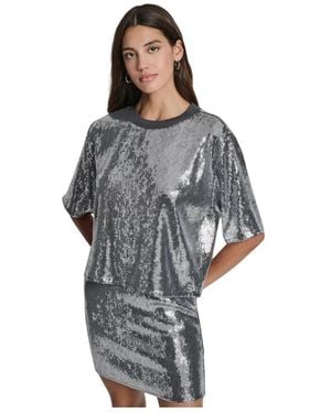 DKNY Sequin Top - Grijs