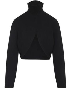 Alaïa Schwarzer Cashmere Pullover Aw25
