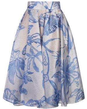 Stella Jean Midi Skirts - Azul