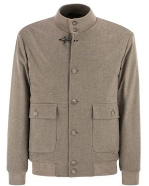 Fay Bomber Jackets - Grey