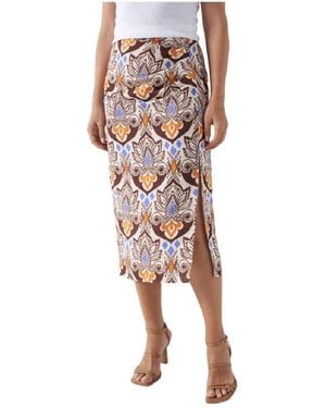 Salsa Jeans Midi Skirts - Pink