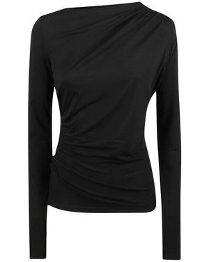 Patrizia Pepe Long Sleeve Tops - Noir