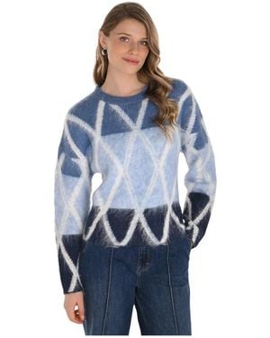 FRANK LYMAN Round-Neck Knitwear - Bleu