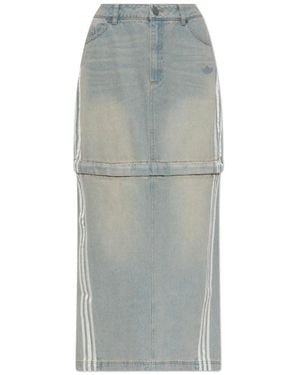 adidas Originals Denim Skirts - Gray