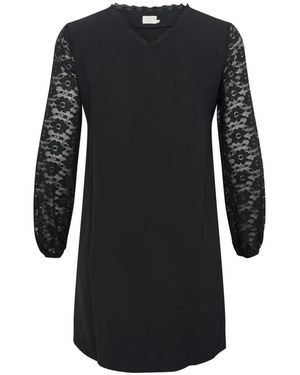 Kaffe Kleedjes ,Zwart ,Polyester Kcmilli Lace Dress