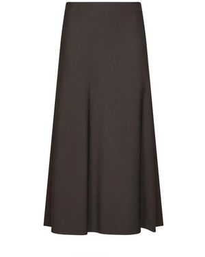 Brunello Cucinelli Twill Flute Rok - Bruin