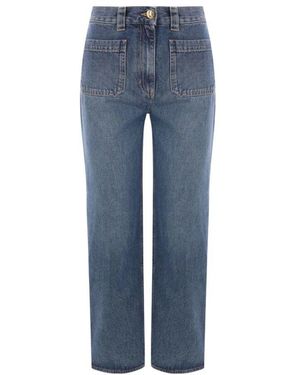 Elisabetta Franchi Cropped jeans - Blau