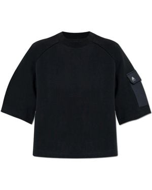 Moose Knuckles T-Shirt Mit Ärmeltasche - Schwarz