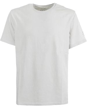 Ecoalf Grijze T-Shirt Met Logoprint - Wit