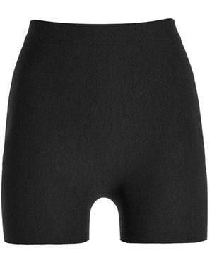 Wolford Korte Broeken ,Zwart ,Wol Seamless Shorts
