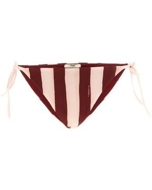 Fendi Badmode ,Veelkleurig ,Omkeerbare Bikinislip - Bruin