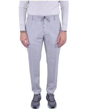 Eleventy Straight Trousers - Purple