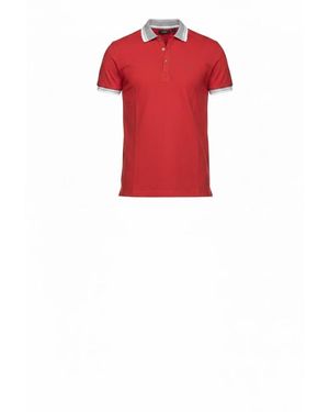 Guess Tops ,Rood ,Katoen Polo Met Korte Mouwen
