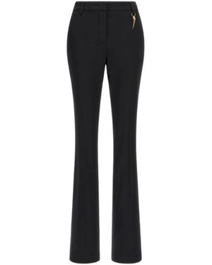 Roberto Cavalli Broeken ,Zwart ,Broek Met Fang Detail Zwart Vrouw