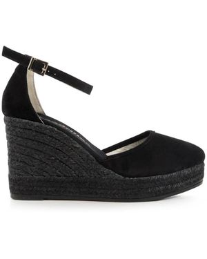 Espadrilles Schoenen ,Zwart ,Wedges