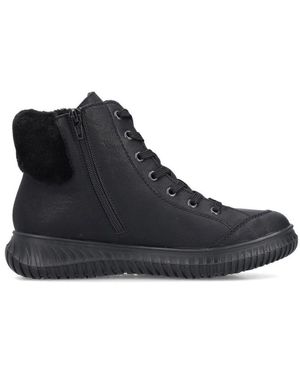 Rieker Lace-Up Boots - Nero