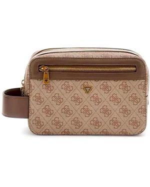 Guess Toilet Bags - Marrone