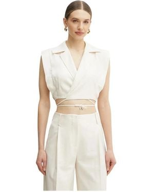 SIMONA CORSELLINI Vests - Bianco