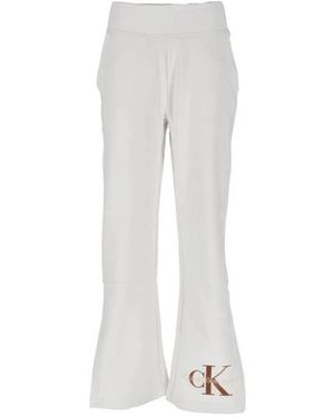 Calvin Klein Wide Trousers - Blanc