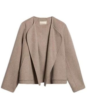 Vanessa Bruno Taupe wolljacke - Braun