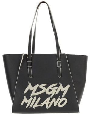 MSGM Tote Bags - Nero