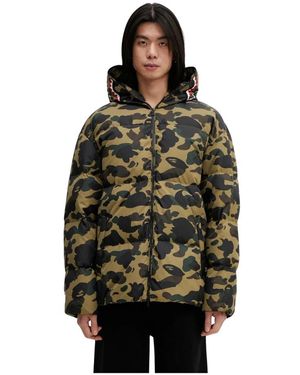A Bathing Ape 1St Camo Snowboard Sharkdown - Grün