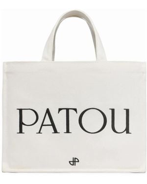 Patou Tote Bags - White