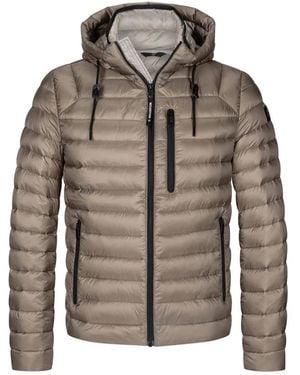 Milestone Taupe Daunenjacke, Zeitloses Design - Grau