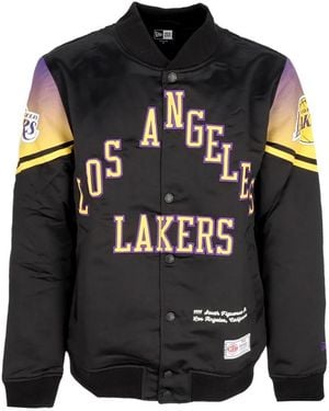 KTZ Nba Ce Snap Satin Jacket Loslak - Schwarz