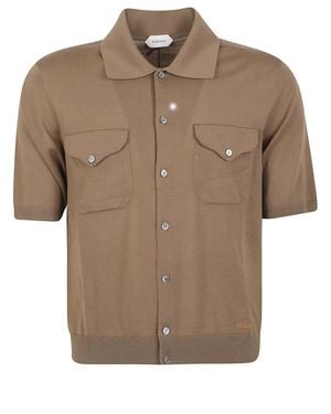 Versace Short Sleeve Shirts - Marrón