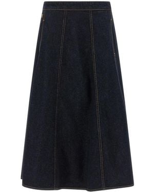 Alberta Ferretti Denim Skirts - Blue