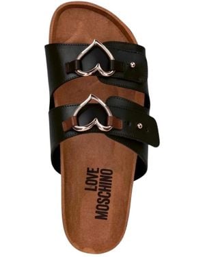 Love Moschino Sliders - Brown