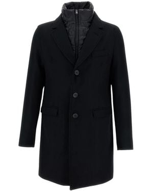 Herno Single-Breasted Coats - Noir