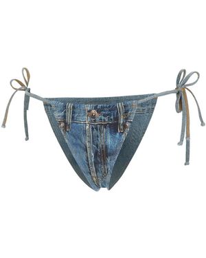 DIESEL Badmode ,Blauw ,Denim Jodie-Dnm Bikini Bottoms