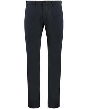 Moorer Baumwoll-Chino-Hose Mit Taschen - Blau