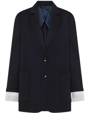 Seventy Lange Blazer - Blauw