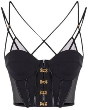 Elisabetta Franchi Sleeveless Tops - Black