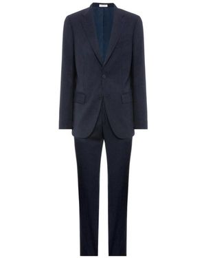 Boglioli Kostuums ,Blauw ,Wol Nadelstreep Wollen Pak