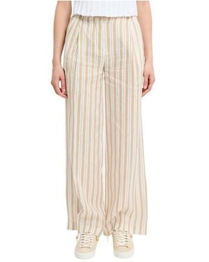Semicouture Wide Trousers - Natural