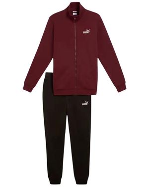 PUMA Fitness ,Rood ,Tuta Completa Felpa Zip + Pantalone