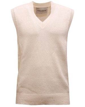 Amaranto V-Neck Knitwear - Neutro