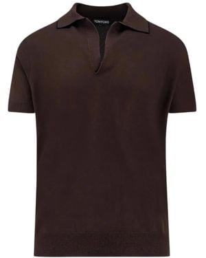 Tom Ford Polo Shirts - Brown