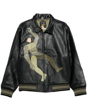 Kidsuper Leather Outerwear Kidsuper - Groen