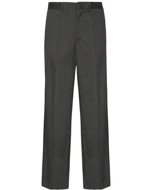 MM6 by Maison Martin Margiela Straight Trousers - Gris