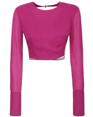 ANDAMANE Long Sleeve T-Shirts - Purple