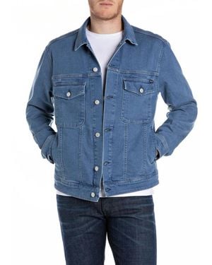 Replay Jassen ,Blauw ,Denim Mv 868 Denim Jacket